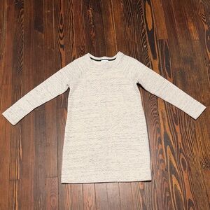 Kenar Cream Long Sleeve Casual Dress